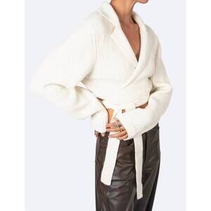 NEW NONCHALANT LABEL women's misty sweater in ivory